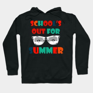 Retro Last Day Of School Schools Out For Summer Teacher Gift Hoodie